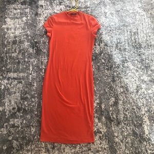 Shein orange dress